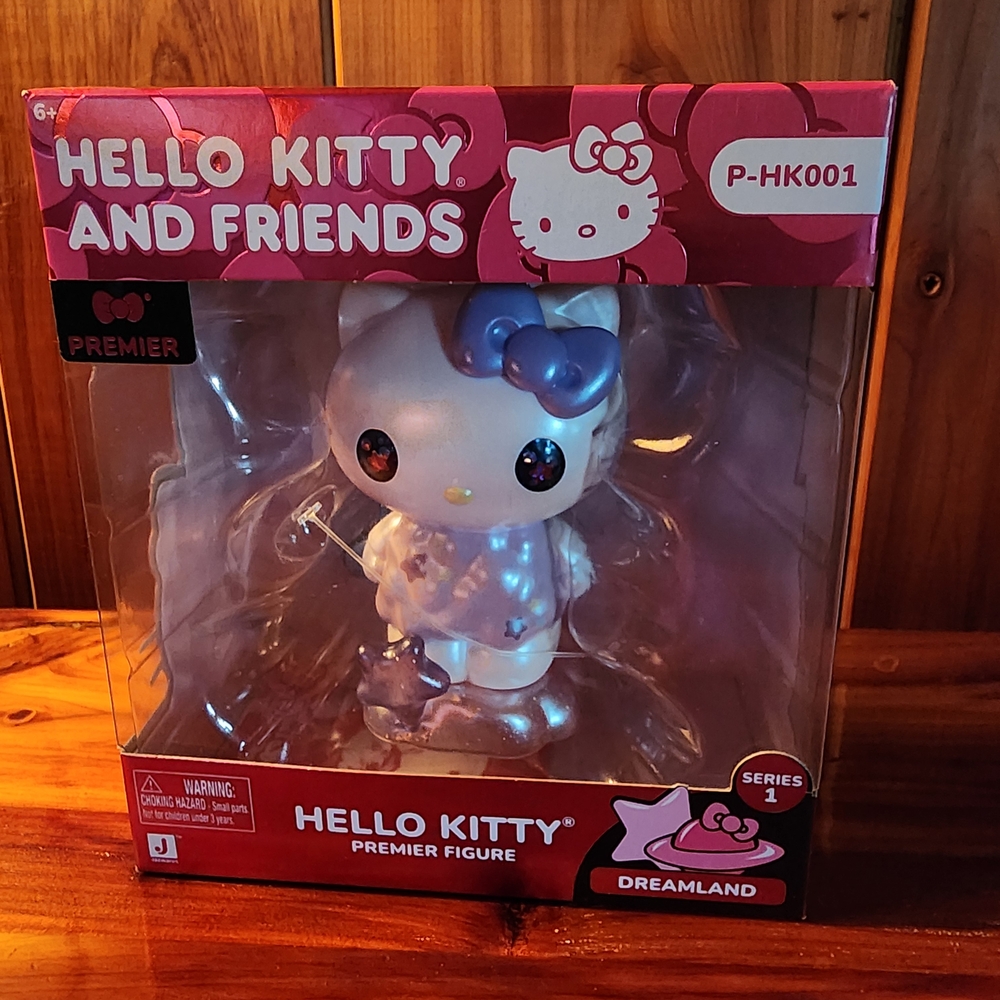 Premier Hello Kitty Figure with Blue and White Details
